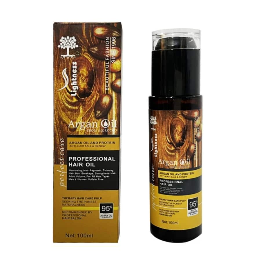 روغن مو لایتنس روغن آرگان LIGHTNESS حجم 100 میلی لیتر روغن مو لایتنس روغن آرگان LIGHTNESS حجم 100 میلی لیتر