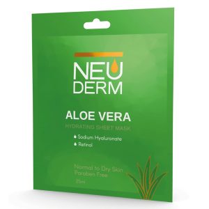 ماسک صورت ورقه ای حاوی عصاره آلوئه ورا نئودرم NEUDERM