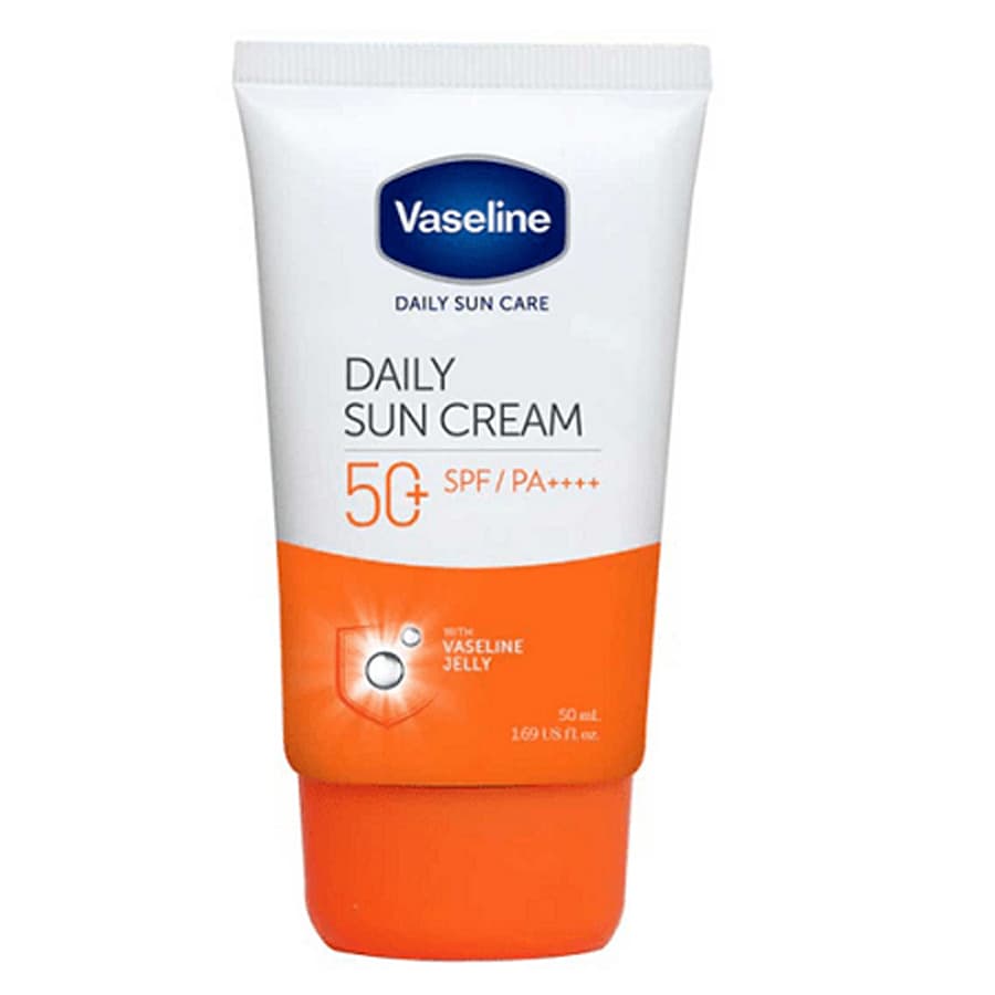 کرم-ضد-آفتاب-وازلین-VASELINE-حجم50mlو300-اصل کرم ضد آفتاب روزانه بی رنگ وازلین VASELINE حجم50 میل